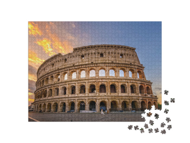 Puzzle 1000 Teile „Kolosseum bei Sonnenaufgang, Rom, Italien“