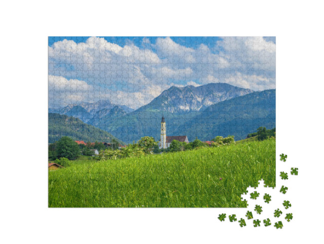 Puzzle 1000 Teile „Pfronten im Allgäu, Allgäu, Deutschland“