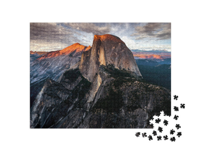 Puzzle 1000 Teile „Halbkuppel: Berg im Yosemite NP“