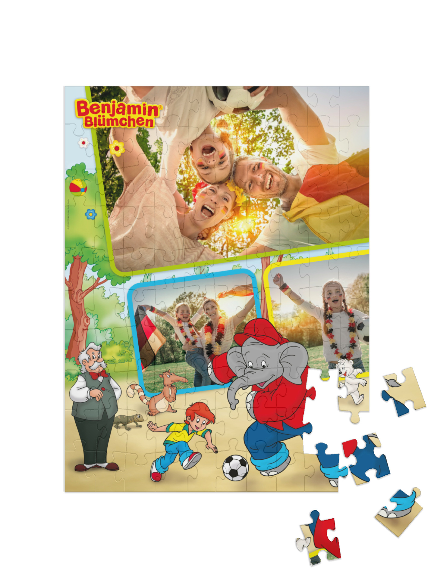 „Fußball“ in Hochformat Collage
