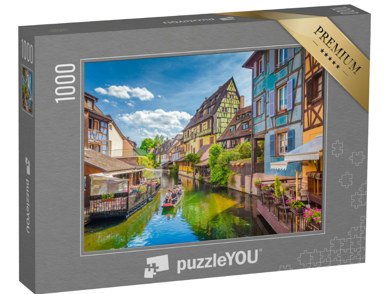 Puzzle 1000 Teile „Klein-Venedig: Historische Stadt Colmar im Elsass“