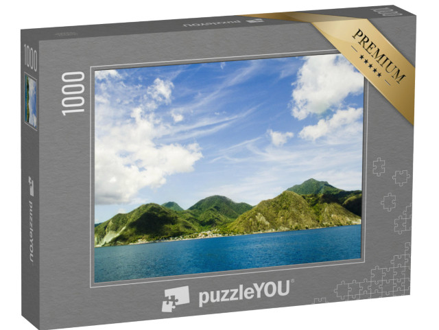 Puzzle 1000 Teile „Grüne Insel Dominica, Karibisches Meer“