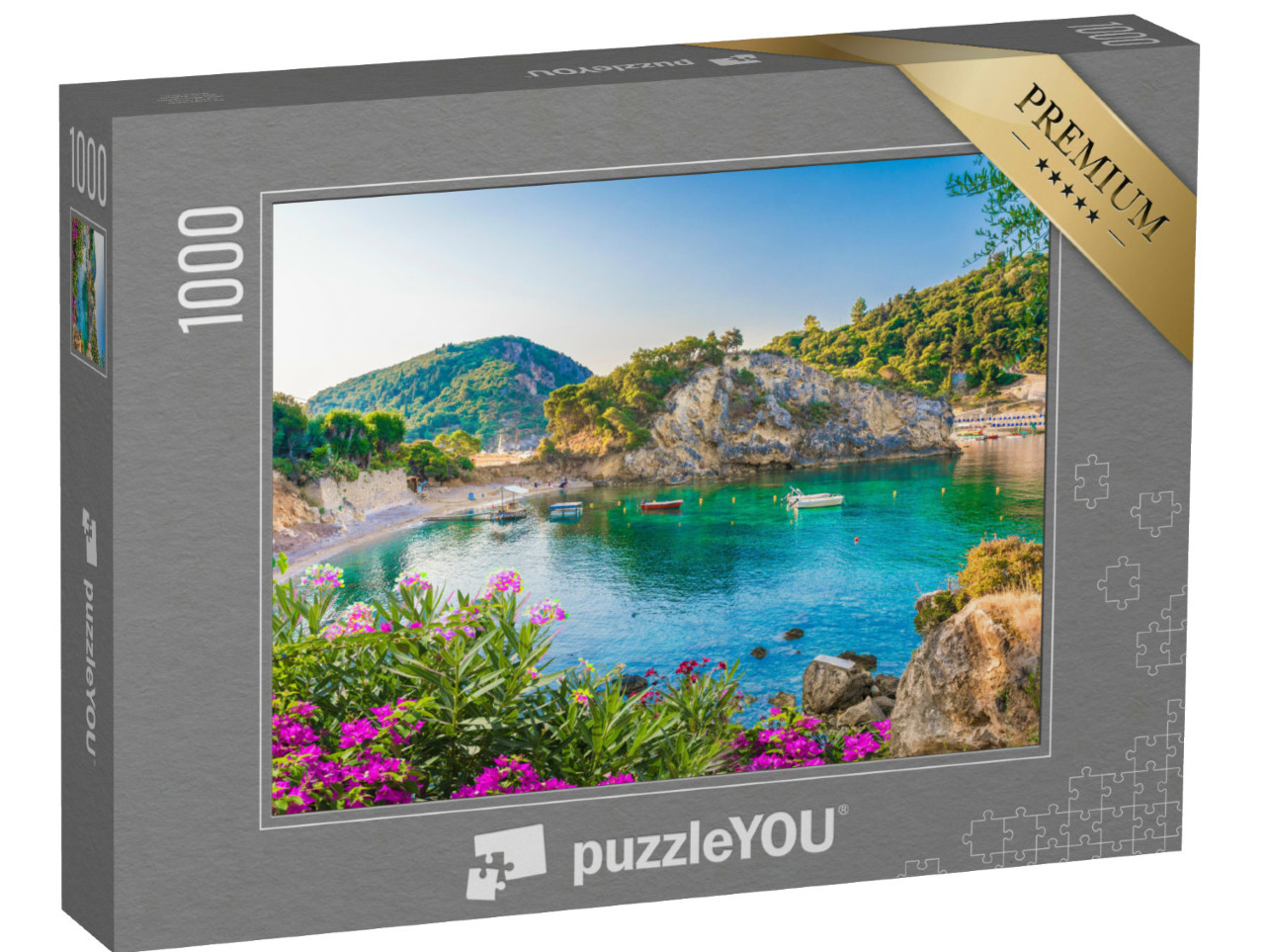 Puzzle 1000 Teile „Bucht von Paleokastritsa auf der Insel Korfu, Griechenland“