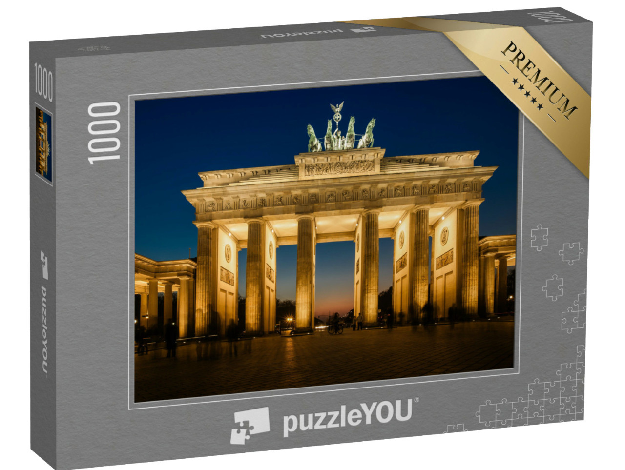 Puzzle 1000 Teile „Das beleuchtete Brandenburger Tor in Berlin“