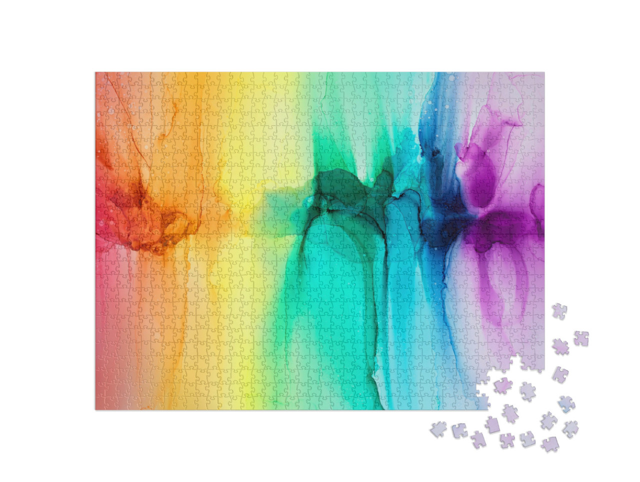 Puzzle 1000 Teile „Abstrakte Regenbogen “