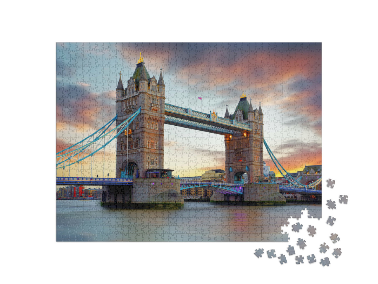Puzzle 1000 Teile „Tower Bridge in London, Großbritannien“