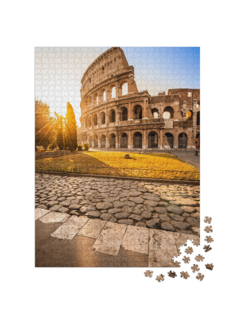 Puzzle 1000 Teile „Kolosseum bei Sonnenaufgang, Rom, Italien“