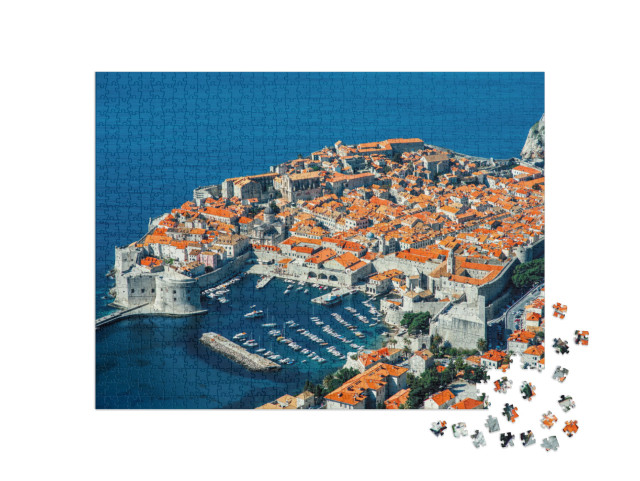 Puzzle 1000 Teile „Dubrovnik von oben, Kroatien“