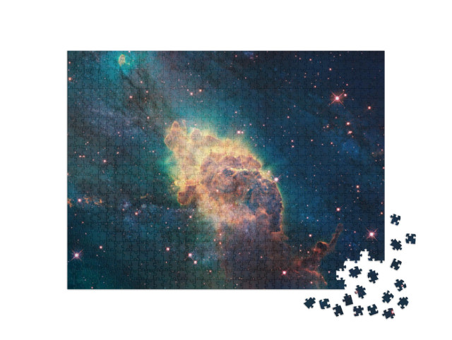 Puzzle 1000 Teile „Milliarden von Galaxien im Universum, abstrakter Weltraum-Hintergrund“